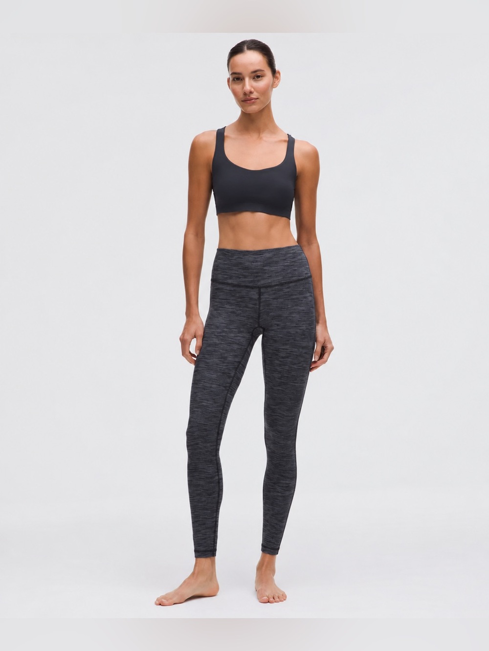 Lululemon Gray Yoga Pants Tights Leggings Size 4 862